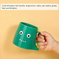 Miniatyrbild 5 av 5: 10,5x8cm Badrumskopp, 2-pack Tandborsthållare, Dinosaurie Tandborstekopp, Hållbar Plastkopp, för Pojkar Flickor