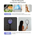 Miniatyrbild 4 av 4: Elektrisk flugsmälla 4000V Bug Zapper Racket Dual Modes Myggdödare med Lila Mosqui