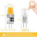 Pikkukuva 4 / 5: G4 LED-lamppu, 4W LED G4 50W vastaava halogeenilamppu, AC/DC 12V G4