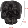 Miniatyrbilde 2 av 5: 2 stk Halloween Skull Lysestaker, Kunsthåndverk i Resin, Ny Svart Skull Lysestake, Th