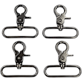 Miniatyrbillede 1 af 5: 2,5×2,5×0,3 cm 8 stk. Stærke Zink Legering Webbing Rem Svingbar Udløser Klips Snap Hæk Lobster Spænder