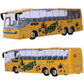 Miniatyrbillede 1 af 5: Simuleret legetøjsbus i legering, modelbil legetøj