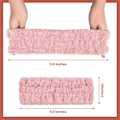 Pikkukuva 2 / 6: (Vaaleanpunainen) 3 kpl Spa Coral Fleece -otsapanta Meikin Pesu Pyyhkeet Hiuspannan Jooga Urheilu Suihku