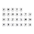 Miniatyrbillede 3 af 5: 156 Alphabetperler \"A-Z\" Akryl Kvadratiske Perler Blandet