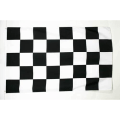 Miniatyrbillede 3 af 3: Sort-hvid ternet flag - 96x64 cm - Ternet flag - Auto