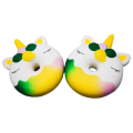 Miniatyrbillede 4 af 5: 2 Pak 6 Tommer Squishies Jumbo Unicorn Donut Kawaii Blød Langsom