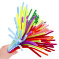 Miniatyrbilde 1 av 5: 400 stk. Pipe Cleaners i 20 farger Chenille Stems til Valentinsdag