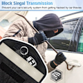 Miniatyrbillede 2 af 5: Pakke med bærbar nøgleetui med RFID/NFC signalblokering (sort), anti-tracking sikkerhedstaske i kulfiber