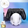 Miniatyrbilde 5 av 5: Kontrollerholder Kompatibel med PS5/PS4 Xbox, Ny Design 3D-printing Dyrhodeskalle Spillhåndtak Brakett Kontrollertilbehør Basestativ, Hvit