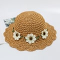 Miniatyrbilde 2 av 5: Jente Solhatt Faltbar Solhatt (Hodeomkrets 48cm) med Flo