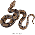 Miniatyrbilde 3 av 5: Høy simulering Python modell leketøy stor realistisk slange Halloween lur triks skummel slange leketøy