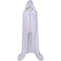 Miniatyrbillede 3 af 5: （Hvid，150cm) Fløjls Kappe i Fuld Længde Balaclava Halloween Fancy Cape Kostumer