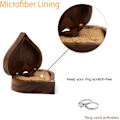 Miniatyrbillede 4 af 5: Ecrin Bague, Boite Alliance Mariage, Boîte en Bois pour Allianc