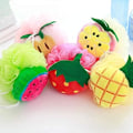 Miniatyrbilde 4 av 5: Gul Ananas Myk Fruktformet Badepuff Kroppsåpeskum Boble Nett Ball Kroppsskrubb Bade Dusj Svamp Pouf Loofahs Mesh