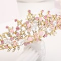 Miniatyrbild 3 av 5: Rosa Kristalltiara för Barn, Flickors Prinsesskostym, Rhinestone-Krona, Hårband, Bröllop, Brud, Håraccessoarer, Födelsedag, Kommunion