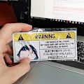 Miniatyrbillede 4 af 5: 5,1'' Sjov Bilsticker til Trusser Advarsel Kig Slap Mærkat