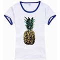 Miniatyrbillede 2 af 4: 1 pakke store ananas stryge-på patches, frugt pailletter broderet