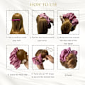 Miniatyrbild 4 av 5: Värmefri Curling Scrunchie, Värmefri Huvudbandscurlers Värmefri Hårcurlers Stavar att Sova i Övernattning Mjuk Sova Scrunchie