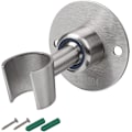 Miniatyrbillede 1 af 4: Brusehovedholder, vægmonteret brusehovedholder i rustfrit stål, justerbar brusevægholder, bruseholder til badeværelse, perforeret installation