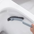 Miniatyrbillede 4 af 4: 2 stk. Toiletbørste med holder, slank kompakt badeværelsesbørste til badeværelsesopbevaring - Toi