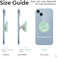 Miniatyrbillede 3 af 4: Sort Sød Gennemsigtig Tusindfryd Blomst Form Design Mobiltelefon Grip Multifunktionel Sammenklappelig Stand Holder til Smartphone Tablet Mobiltelefon Tilbehør