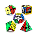Miniatyrbillede 1 af 5: Speed ​​Cube Sæt [5 Pak](Sort)