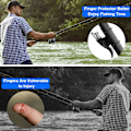 Miniatyrbillede 2 af 5: 4 stk. Surf Fiskestang Agn Launcher Fiske Kaste Trigger Fast Spole Bionisk Tommelfinger til Fingerbeskytter