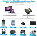 Miniatyrbild 2 av 5: USB Bluetooth 5.0 Dongle Adapter Trådlös Bluetooth-mottagare Supp