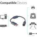 Pikkukuva 2 / 5: Xbox 360 PC ja Xbox360 langallinen ohjainsovitin, USB-kaapeli USB-sovitin peliohjaimille, Xbox 360 PC Co