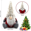 Miniatyrbillede 2 af 5: Jule Nisse, Plys Nisse til Jul Svenske Ornamenter, Fyldte Juledukker, Skandinavisk