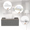 Miniatyrbillede 4 af 5: Rektangulær læder servietbeholder