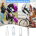 Miniatyrbillede 3 af 5: 2 stk. cykel flaskeholder, universel 360 graders rotation justerbar klapvogn kopholder uden