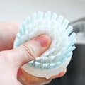 Miniatyrbilde 2 av 4: (1 stk) Oppvaskbørste, håndbørste med ergonomisk grep, kjøkkenrengjøringsbørste, hard bust oppvask Blue