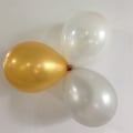 Miniatyrbild 5 av 5: 120 st Ballongbågsset Svart och Guld Konfetti Latexballonger, Guld Svart Vit Födelsedag Ballonger