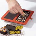 Miniatyrbillede 2 af 5: Chokoladebarform Deep Dubai 1 Tomme Pistacie Chokoladebar Silikon Tyk Form til Fyldte Barer, Stor Slikbarform