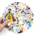 Miniatyrbilde 3 av 5: 50 stk Curry Basketball Star Graffiti Klistremerker Klistremerker for Koffert Scooter Ta
