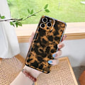 Miniatyrbild 3 av 5: iPhone 13 Pro Max Skal Sköldpadda Gepard Leopard Tryck Söt Trendig Djurmönster Design Flexibel Mjuk TPU Skyddande Kvinna