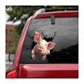 Miniatyrbillede 2 af 3: (B)Bilsticker dyre vægklistermærker piggy klistermærker