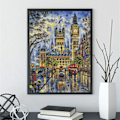 Miniatyrbild 3 av 3: 2 stycken Diamantmålning Kit - 16x12 tum Rund Full Borr Big Ben London Diamantkonst Kit för Vuxna