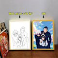 Pikkukuva 4 / 5: Jujutsu Kaisen LED-taide - Gojo Satoru, Getou Suguru & Amanai Riko Edition, USB-käyttöinen, 3 valaistusmoodia