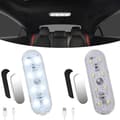 Bilens innerbelysning, 2 st 8 LED vitt ljus touch switch bil Inter