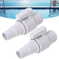 Delar Avstängningsventil för Pool Kolvventiler för Pool, Kulventil, Trädgårdsslangskoppling, Poolpumpslangskoppling för 32mm/38mm Ho