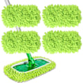 Miniatyrbillede 1 af 5: Pieces Mikrofiber Mopp Klud til Swiffer Sweeper, Dampmopp Efterfyldning, Vådservietter Dæksel Genanvendelige Vaskbare Mopp Puder til Fliser