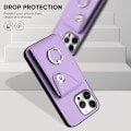 Miniatyrbillede 3 af 5: Kompatibel med iPhone 16 Pro Max Wallet Case med Kortlomme Design 360° Rotation Ring Stativ Snap Knap Stødsikker Pro