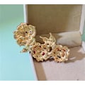 Miniatyrbild 3 av 4: Fashionabel ros brosch Rhinestone legering botanisk corsage koreanska populära klädtillbehör