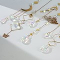 Miniatyrbilde 3 av 5: 6 stykker fargerike krystall solfanger hengende for vindu krystallkule prisme regnbue maker anheng for hage jul T