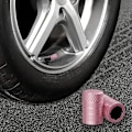 Miniatyrbilde 5 av 5: (Rosa) 4-delers dekkventilhetter, anodisert aluminium dekkventilhette sett, korrosjonsbestandig, universell