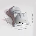 Miniatyrbillede 2 af 5: (Grå Kat) Sød håndledsstøtte mus til skrivebord ergonomisk Kawaii kontorartikler computer bærbar computer Ar