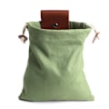 Miniatyrbilde 2 av 5: 1PC Canvas Lærveske Utendørs Foldbar Fôring Bag med