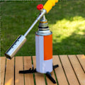 Miniatyrbilde 4 av 5: 18cm Gassbeholderstativ Multifunksjonell Bærbar Camping Tripod Sklisikker Sammenleggbar Gasspatronholder Gassbrennerstativ for Camping Fotturer Matlaging